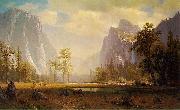 Albert Bierstadt Looking up Yosemite Valley Sweden oil painting artist